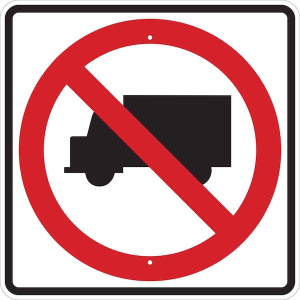 Brady Traffic Sign, 24 in H, 24 in W, Aluminum, Square, No Text, 94163 94163 - main